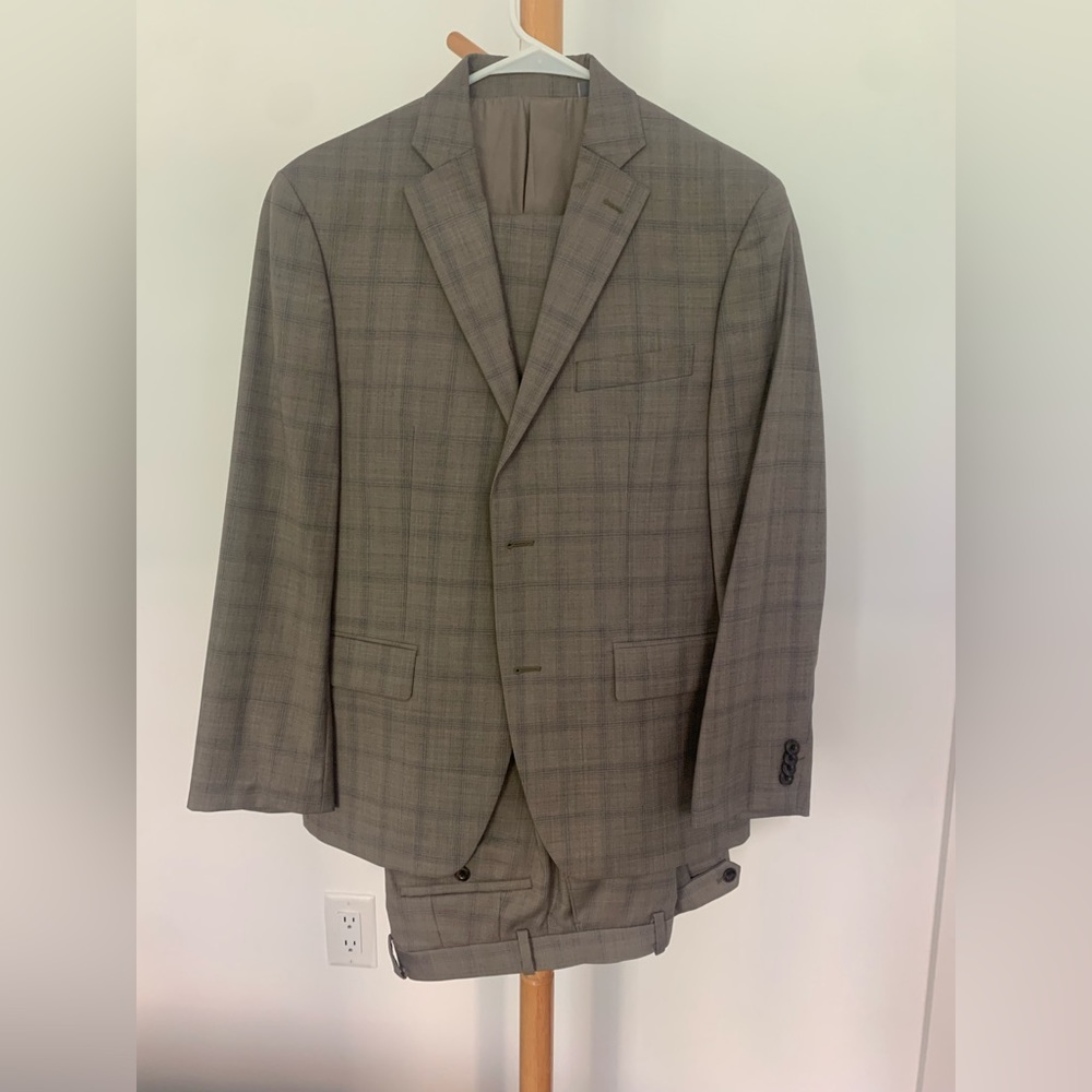 Michael Kors Beige/Blue Suit